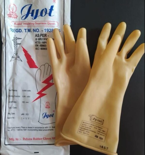 Sarung Tangan Listrik 11KV Class 1 Insulating Gloves JYOT