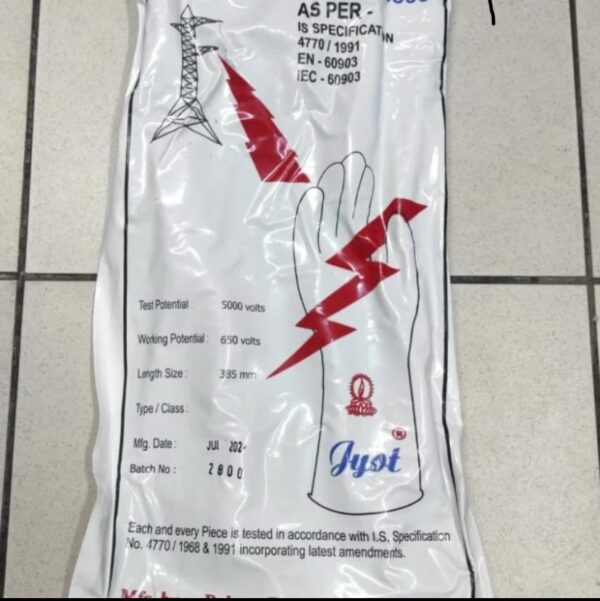 Sarung Tangan Listrik 5KV Insulating Gloves JYOT - Gambar 3