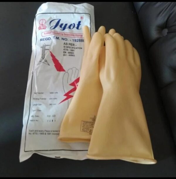 Sarung Tangan Listrik 5KV Insulating Gloves JYOT - Gambar 2