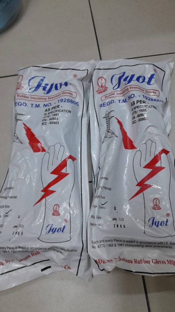 Sarung Tangan Listrik 20KV Class 2 Insulating Gloves JYOT - Gambar 3
