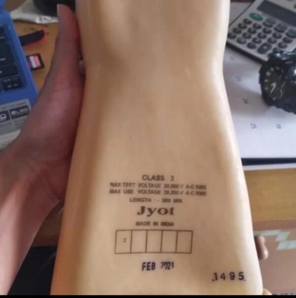 Sarung Tangan Listrik 30KV Class 3 Insulating Gloves JYOT - Gambar 2