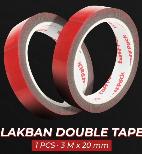 Double Tape Merah – Lakban Dua Sisi Super Lengket (SC-3M)