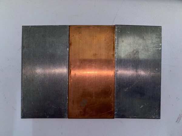 Bimetal Plat Transisi Aluminium Tembaga sisi aluminium
