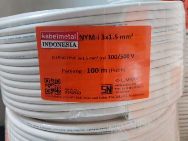 Kabel Metal NYM 3 Core Tembaga – Kabel Instalasi Listrik Indoor Berkualitas SNI - Image 3