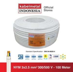 Kabel Metal NYM 3 Core Tembaga
