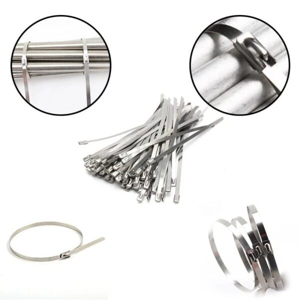 Kabel Ties Stainless Steel 4.6x300mm – Self Locking Anti Karat (20 pcs/pack)