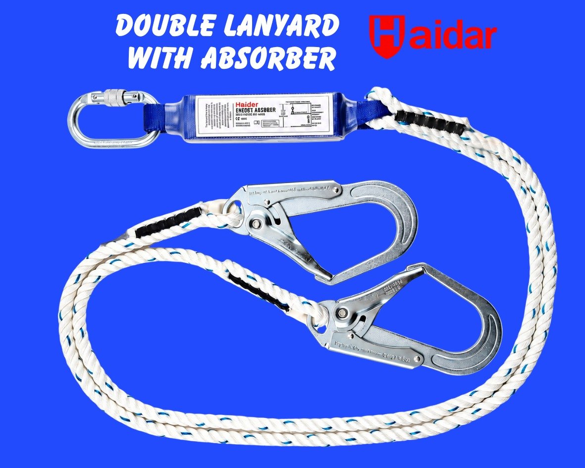 double lanyard with absorber