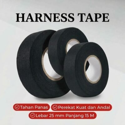 Lakban Kain Adhesive Cloth Tape Heat Resistant 15M 25mm - TF11