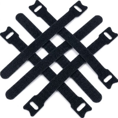 Kabel Ties Nilon Velcro Reusable Organizer 50 PCS 1.2x15cm - VO-5 - Black